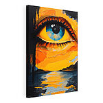 Cuadros Cuadro de un ojo y una puesta de sol