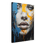 Cuadros Mujer con pintura en la cara