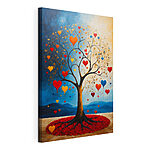 Cuadros Árbol del que salen corazones