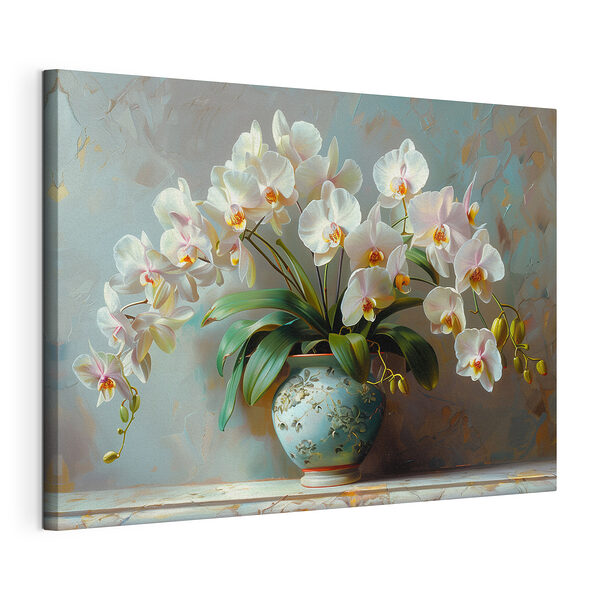 Orquídeas en un jarrón decorativo Cuadros Orquídeas en un jarrón decorativo
