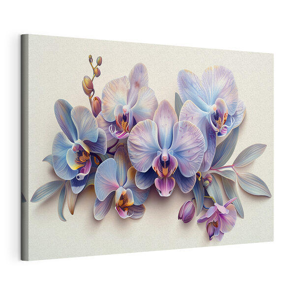 Cuadros Orquídeas en tonos pastel en plena y delicada floración