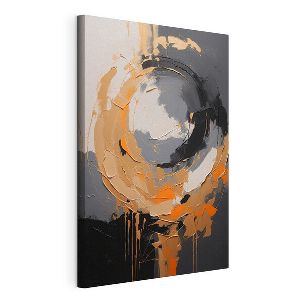Cuadros Remolinos abstractos en tonos tierra