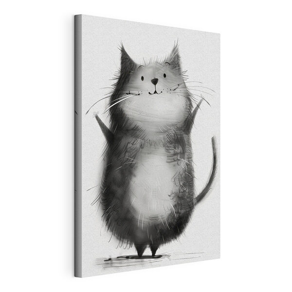 Imagen en blanco y negro de una pluma Cuadros Imagen en blanco y negro de una pluma