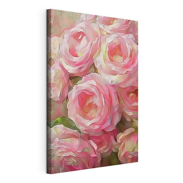 Rosas rosas con remolinos de colores vivos Cuadros Rosas rosas con remolinos de colores vivos