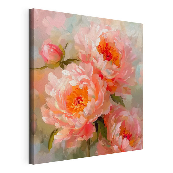 Cuadros Flores en flor en tonos pastel suaves