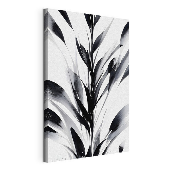 Cuadros Imagen en blanco y negro de una planta