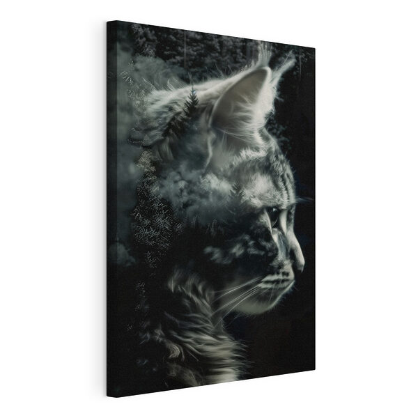 Cuadros El gato mira pensativo hacia la lejanía (SKU: s39027) Cuadros Cuadros El gato mira pensativo hacia la lejanía (SKU: s39027)