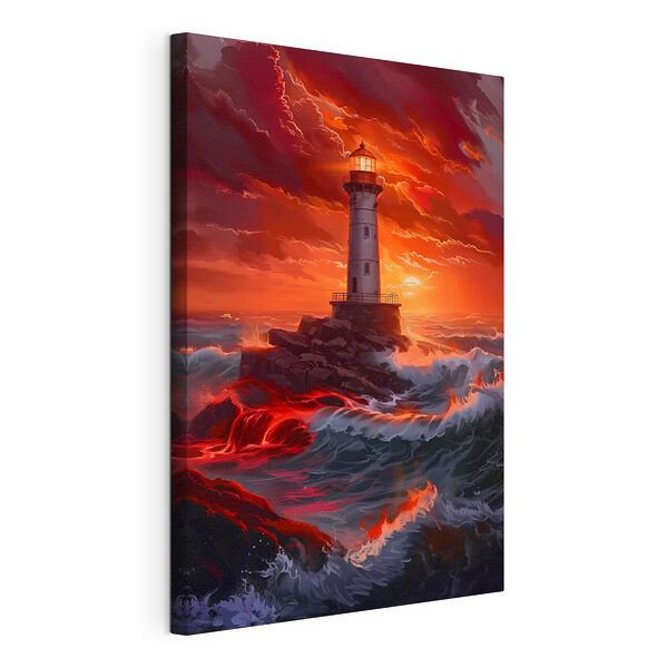 Cuadros Faro en el océano