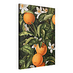 Cuadros Naranjas y flores entre las hojas