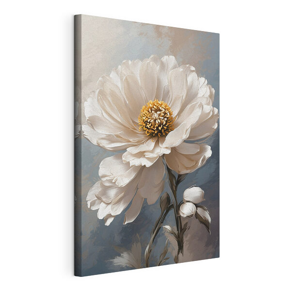 Cuadros Flor blanca con el centro amarillo