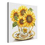 Cuadros Cuadro de girasoles en una taza de té