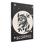 Cuadros Dibujo en blanco y negro de un escorpión