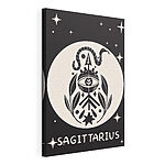 Cuadros Dibujo en blanco y negro de una serpiente y un ojo
