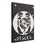 Cuadros Dibujo en blanco y negro de un pez