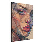 Cuadros Rostro de mujer con efecto «low poly»