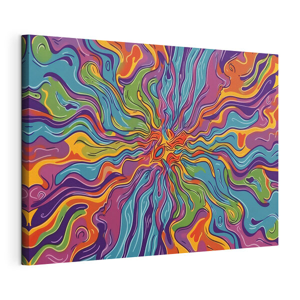 Cuadros Diseño colorido con remolinos