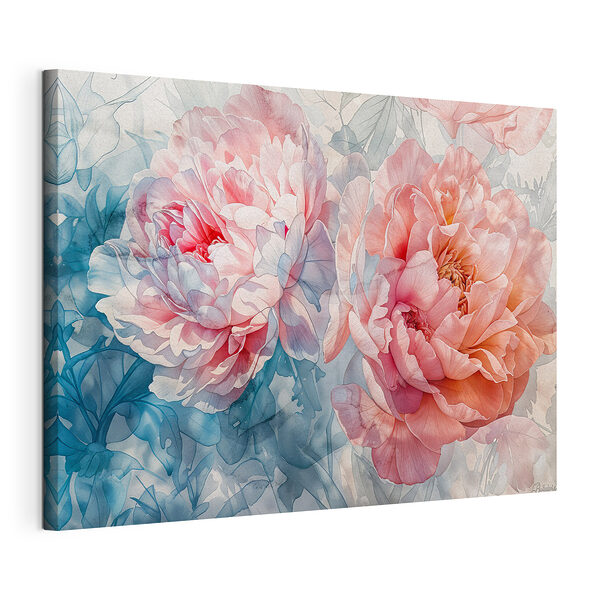 Flores etéreas en tonos acuarelados Cuadros Flores etéreas en tonos acuarelados