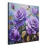 Cuadros Cuadro de rosas moradas