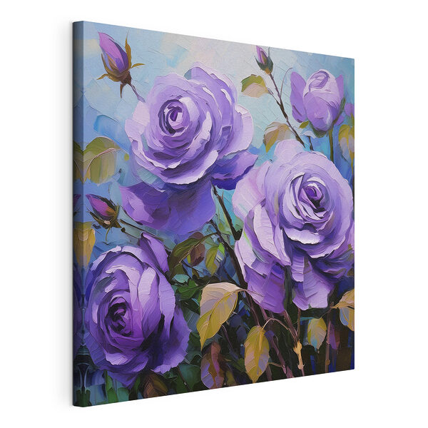 Cuadro de rosas moradas Cuadros Cuadro de rosas moradas