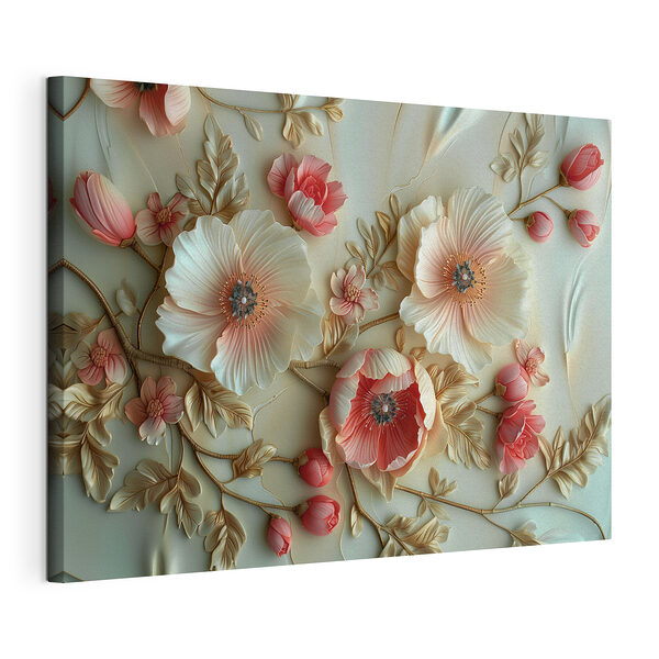 Elegante arte floral en tonos pastel Cuadros Elegante arte floral en tonos pastel