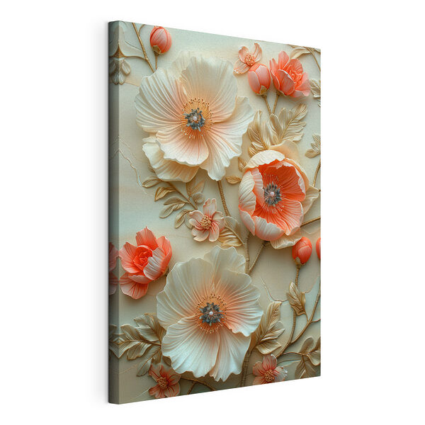 Elegantes flores en tonos pastel Cuadros Elegantes flores en tonos pastel