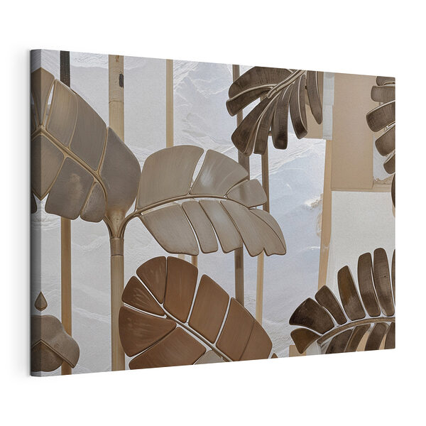 Cuadros Conjunto de hojas decorativas