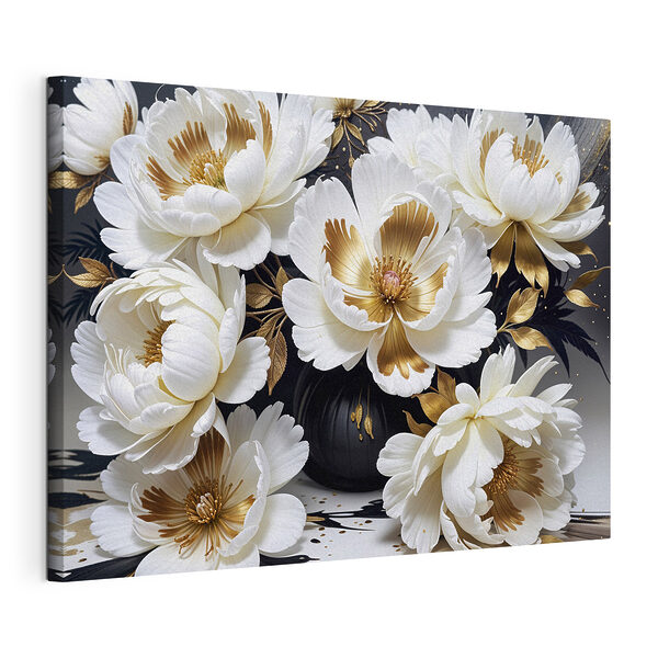 Elegante sinfonía floral en blanco Cuadros Elegante sinfonía floral en blanco