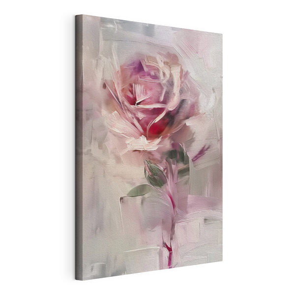 Cuadros Una rosa etérea en un mundo abstracto