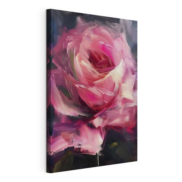 Cuadros Un torbellino de trazos rosas y negros