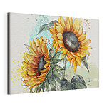 Cuadros Cuadro de girasoles sobre fondo blanco
