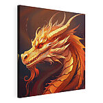 Cuadros Dragón de ojos rojos