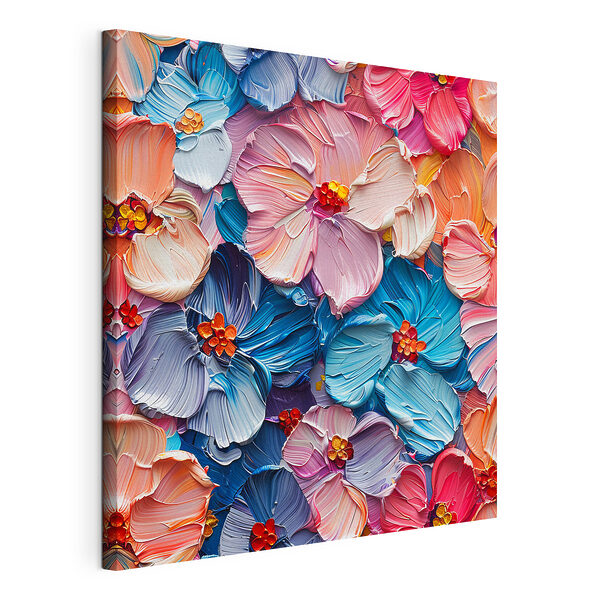 Cuadros Flores de colores en plena floración artística
