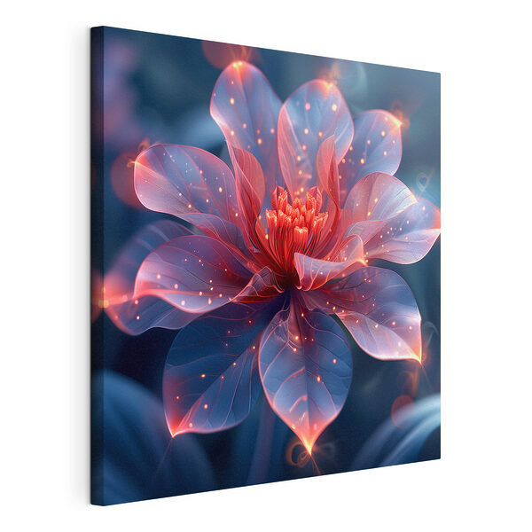 Cuadros Flor con pétalos brillantes