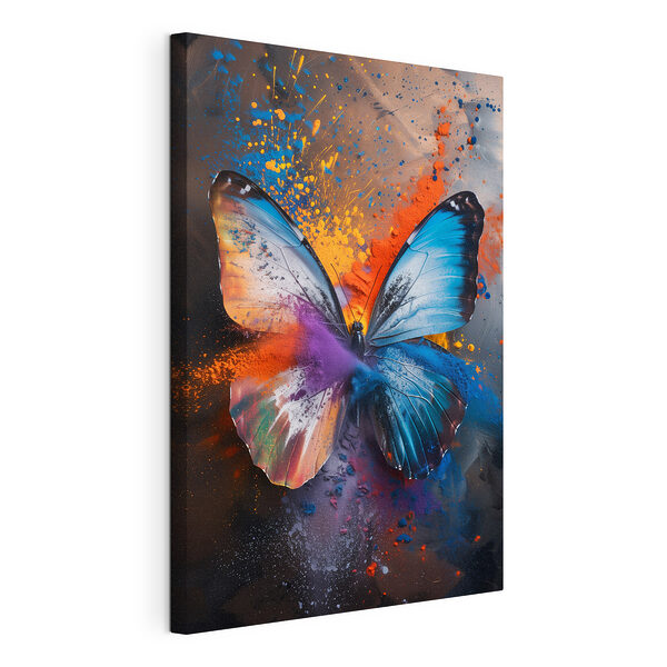 Cuadros Mariposa con polvos de colores