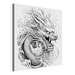 Cuadros Dragón con cabeza de dragón