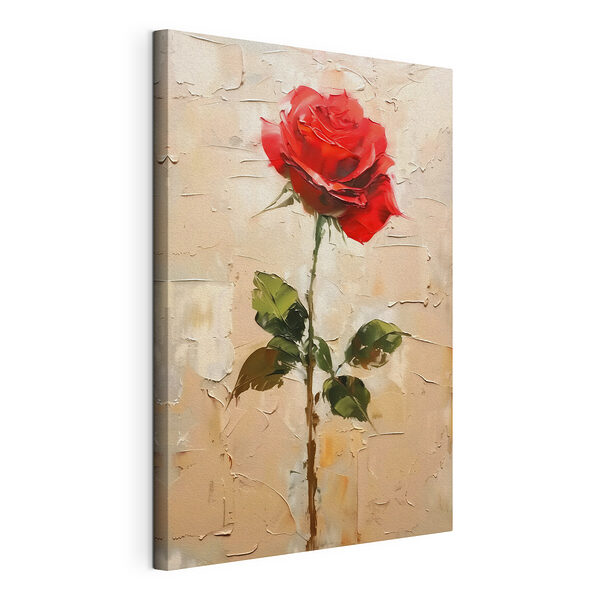Cuadros Cuadro de una rosa roja