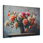 Cuadros Jarrón con flores sobre una mesa