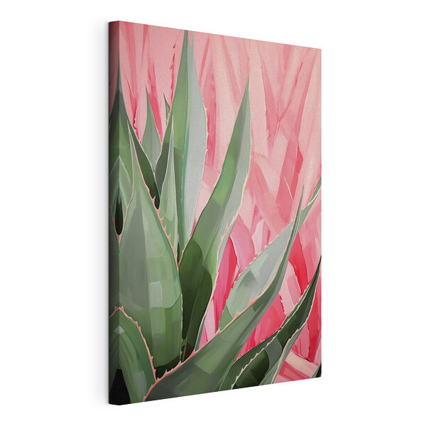 Cuadros Hojas de agave en tonos artísticos