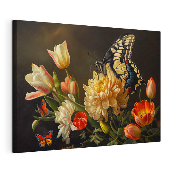 Cuadros Mariposa sobre una flor