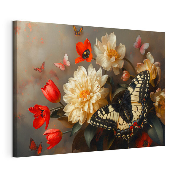 Cuadros Mariposa sobre una flor