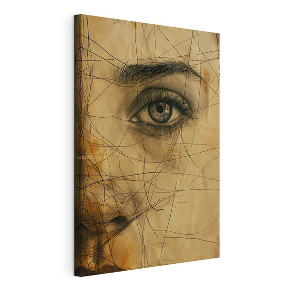 Dibujo del ojo de una mujer Cuadros Dibujo del ojo de una mujer