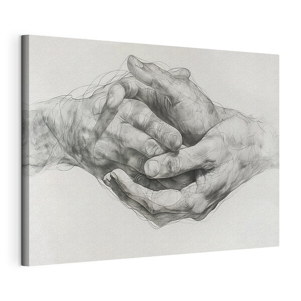 Cuadros Dibujo de dos manos