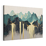 Cuadros Pintura de montañas y agua