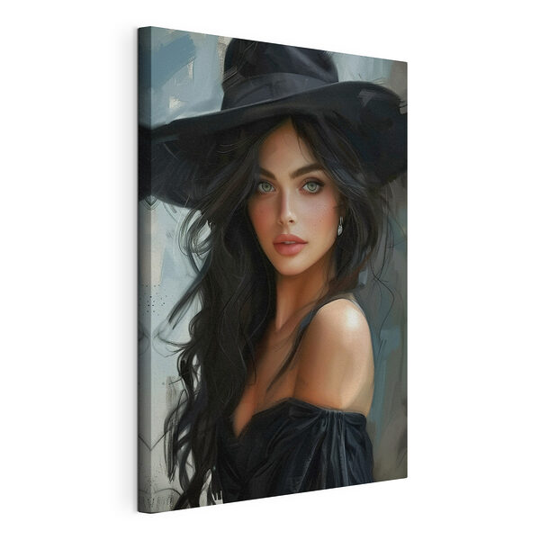 Cuadros Mujer con sombrero