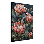Cuadros Elegantes proteas rosas en flor