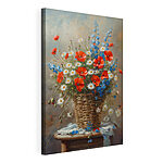 Cuadros Cuadro de flores en una cesta