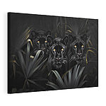 Cuadros Grupo de tigres negros en la selva