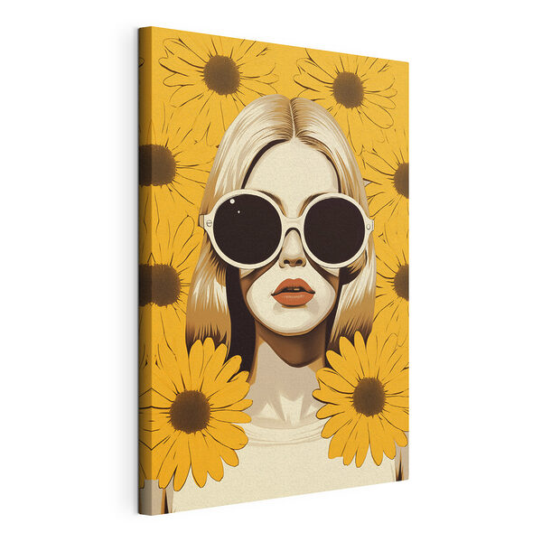Mujer con gafas de sol y mascarilla Cuadros Mujer con gafas de sol y mascarilla