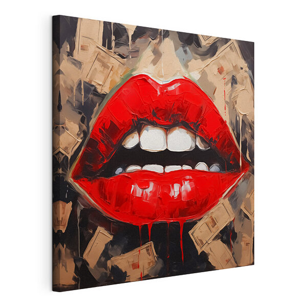 Cuadro de los labios de una mujer Cuadros Cuadro de los labios de una mujer