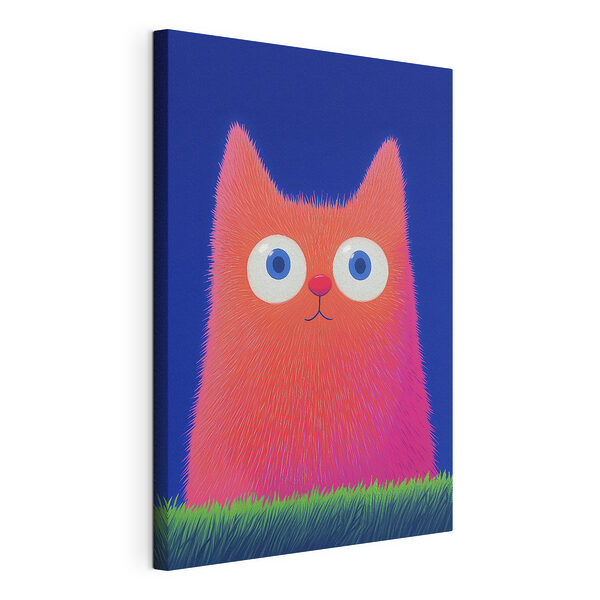 Gato de dibujos animados con ojos grandes Cuadros Gato de dibujos animados con ojos grandes